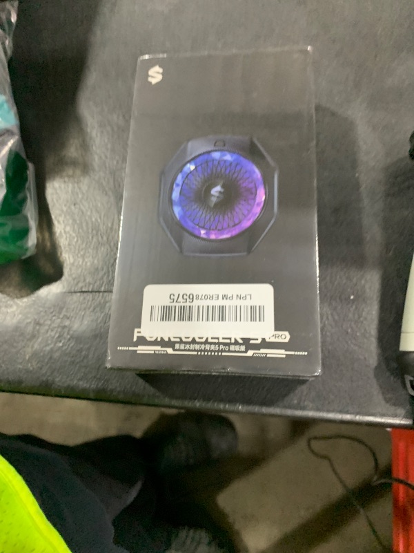 Photo 1 of Black Shark Magnetic Phone Cooler 5 Pro - 18 Addressable RGB LEDs, Detachable Grip, APP-Controlled Thermostatic Cooling Fan for iPhone MagSafe/Android/iPad -Gaming/Streaming/Photography