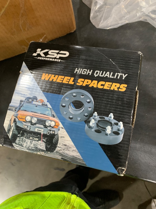 Photo 1 of KSP 6X5.5 Wheel Spacers Fit for Tacoma 4runner, 1.5 inches Forged Hub Centric Adapters Kits with Extended Open Lug Nuts fit 6 Lug Wheels Without Locking hub, Package of 4 (Black 6061 T6 Aluminum)