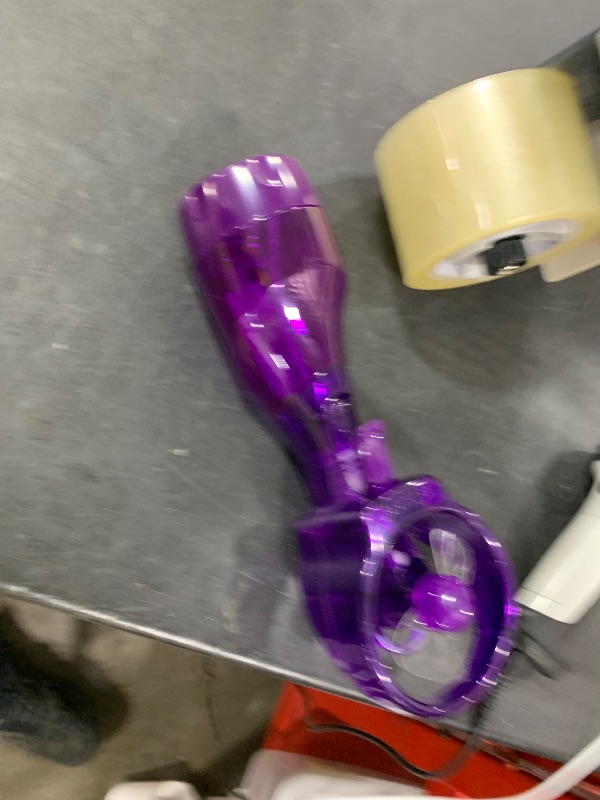 Photo 1 of O2COOL Deluxe Handheld Battery Powered Water Misting Fan (Purple)