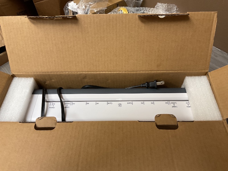 Photo 1 of 13 Inch Laminating Machine, 9-in-1 A3 Cold & Hot Laminating Machine with Laminating Sheets, Thermal Sensitive Laminator with Rapid Heating Technology, for Home, Office or School Supplies, White