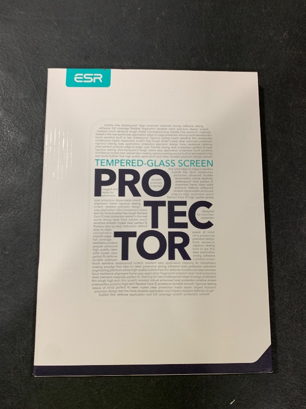 Photo 1 of ESR 2 Pack Screen Protector for iPad Air 5th/4th Generation (2022/2020)?iPad Pro 11 Inch (2022/2021/2020/2018) Screen Protector, Tempered-Glass Film with Alignment Frame, Anti-Scratch, HD Clarity
