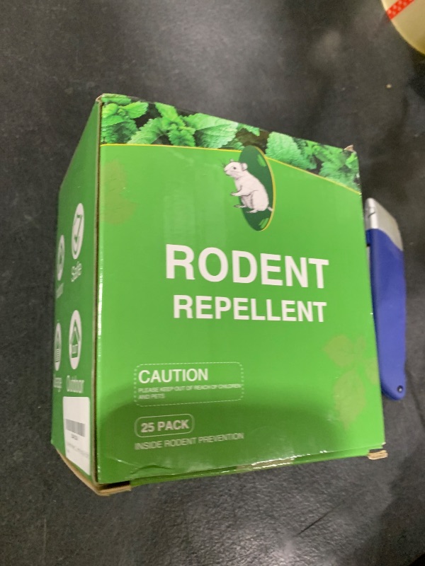 Photo 1 of Mouse Rodent Repellent, 25 Pack Peppermint Oil Mouse Repellent Balls for Rats Mice Deterrent, Natural Mouse Traps for Indoor Outdoor Use, Keep Rodents Away from Garden and Home, Family & Pet Safe 03
