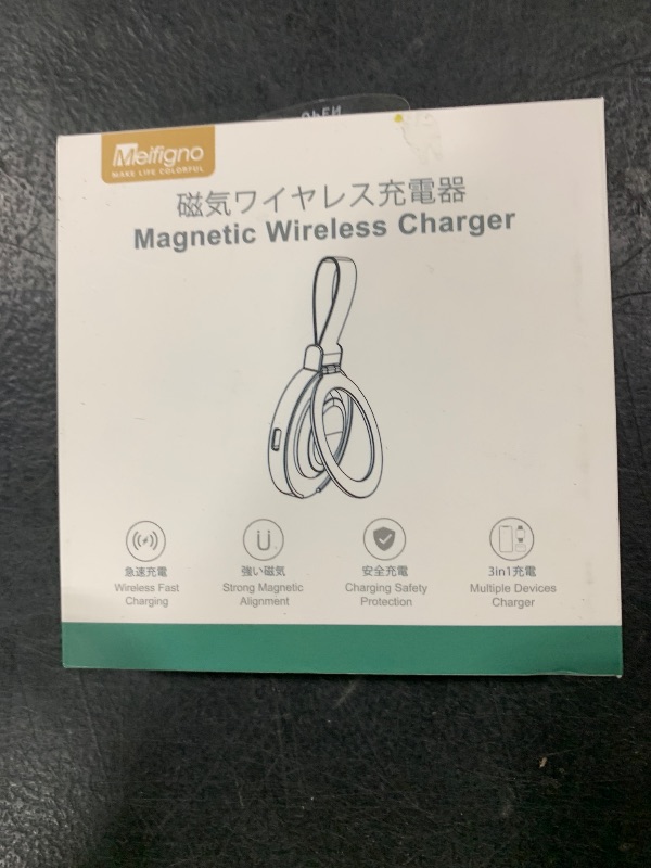 Photo 1 of Meifigno 2 in 1 Magnetic Wireless Charger for iPhone & Apple Watch with Kickstand, Compatible with MagSafe, Fast Charging Pad with USB C Cable Designed for iPhone 17/16/15/14/13/12 Series, iWatch