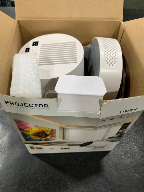 Photo 1 of Mini Portable Projector with 4K Support, Bluetooth 5.4 WIFI6, 5watt Sound Base Speaker, 160 ANSI, Android 11, 210° Rotation , Auto Keystone Correction Video Projector HY300 ULTRA
