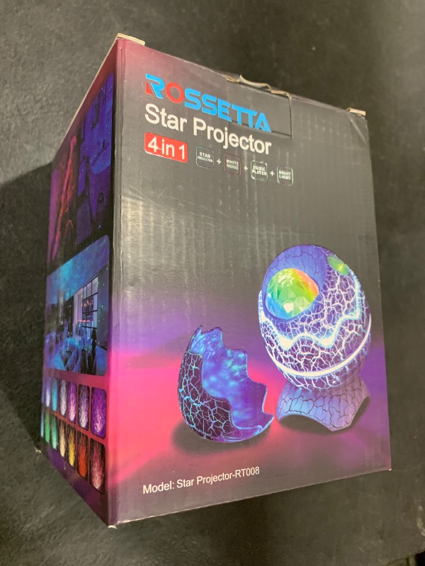 Photo 1 of Rossetta Galaxy Projector, Star Projector for Bedroom, Night Lights for Kids Room with White Noise, Bluetooth Speaker, Timer and Remote, Room Decor, Gifts for Girls, Boys, Adults, Christmas, Birthday
