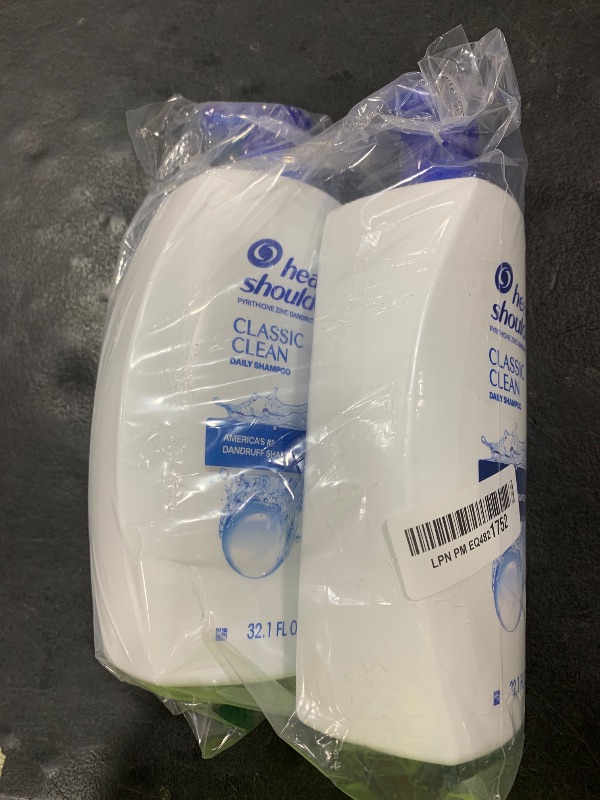 Photo 1 of Head & Shoulders Classic Clean Dandruff Shampoo Twin Pack, Anti-Dandruff Daily Use, Paraben-Free, Color-Safe, 32.1 Fl Oz Each (Set of 2)