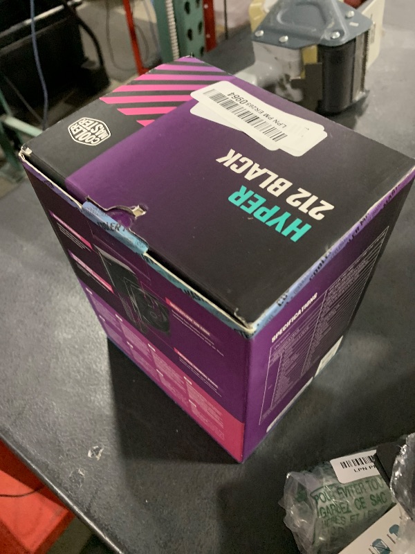 Photo 1 of Cooler Master Hyper 212 Black CPU Air Cooler, SickleFlow 120 Edge PWM Fan, Aluminum Top Cover, 4 Copper Heat Pipes, 152mm Tall, AMD Ryzen AM5/AM4, Intel LGA 1851/1700/1200 Brackets