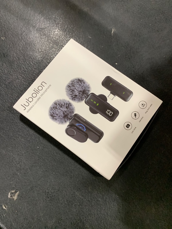 Photo 1 of Jubolion Wireless Mini Microphone for iPhone – Magnetic Clip Mini Mic with 100% Battery Display, Noise Reduction, Plug & Play, Compatible with iOS/Android – for Video Recording YouTube Tiktok