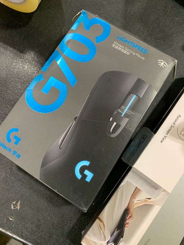 Photo 1 of Logitech G703 Lightspeed Gaming Mouse with POWERPLAY Wireless Charging Compatibility, Black