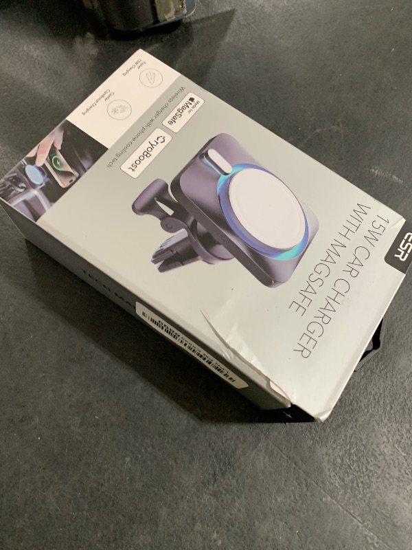Photo 1 of ESR for 15W MagSafe Car Mount Charger with CryoBoost, Made for Apple-Certified, for MagSafe Car Charger, Magnetic Wireless Car Charger for iPhone 16/15/14/13/12, Fast Charging, Phone-Cooling Charger