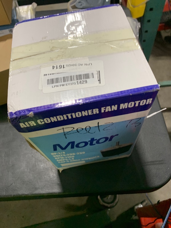 Photo 1 of 5KCP39FGS071S Carrier Condenser Motor 1/4 HP, 208-230v, 1100 RPM Carrier Condensor Electric Motor Compatible with GE HC39GE236A Inclusive Capacitance