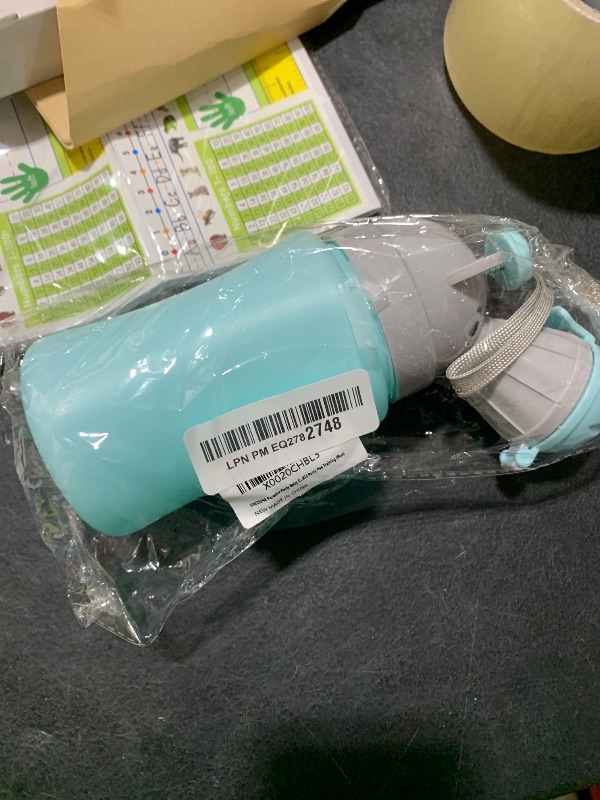 Photo 1 of ONEDONE Portable Potty Baby Child Potty Urinal Emergency Toilet for Camping Car Travel and Kid Potty Pee Training (Blue)