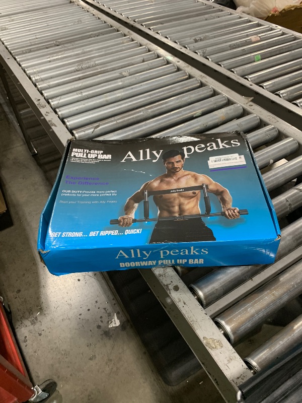 Photo 1 of ALLY PEAKS Pull Up Bar Thickened Steel Pipe Super Heavy Duty Steel Frame Upper Workout Bar| Multi-Grip Strength for Doorway | Indoor Chin-Up Bar Fitness Trainer for Home Gym Portable (silver2)