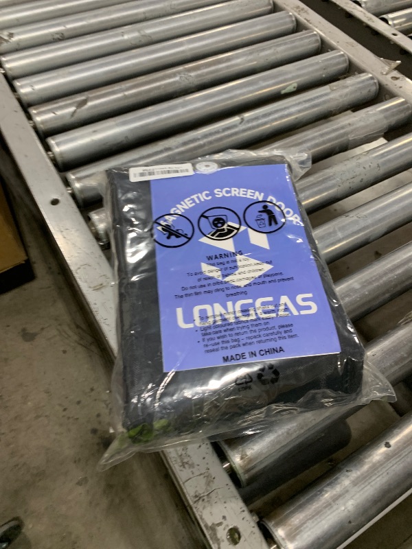Photo 1 of LONGEAS Upgraded PET Mesh Magnetic Screen Door Stronger Than Fiberglass and Polyester,Hands Free,Keep Bugs Out,Pet & Kid Friendly,Suitable for Sliding Doors,Patio and French Doors-48" X 83"