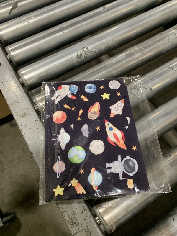 Photo 1 of 24 Sheets Space Stickers for Kids Reusable Planet Rocket Star Stickers DIY Make Your Own Solar System Stickers for Kids Classroom Learning Educational Classroom Reward Birthday Gifts