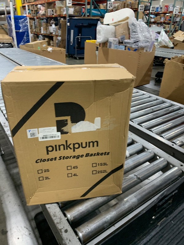 Photo 1 of Pinkpum 5 Pack Stackable Plastic Storage Closet Organizers and Storage Bins Drawer Shelf Storage Container for Wardrobe Cupboard Kitchen Bathroom Office White