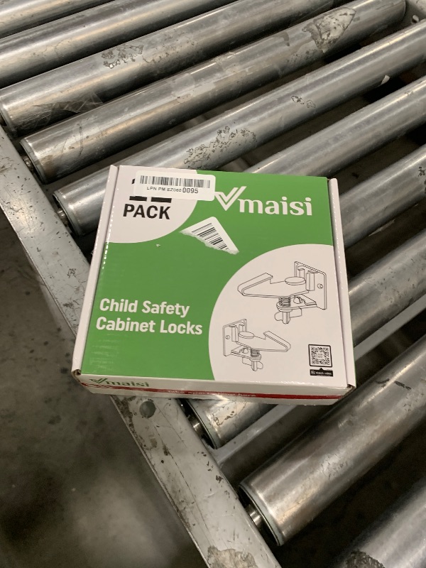 Photo 1 of 12 Pack Cabinet Locks Child Safety Latches - Vmaisi Baby Proofing Cabinets Drawer Lock with Adhesive Easy Installation - No Drilling or Extra Screws (White)