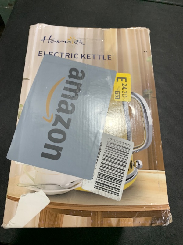 Photo 1 of Harriet Electric Kettle, 1.8L Hot Water Boiler Electric with Thermometer, 1500W Stainless Steel Electric Water Kettle with LED Indicator, Auto Shut-Off & Boil Dry Protection, Yellow