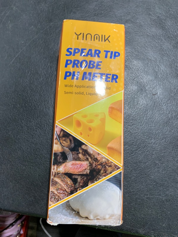 Photo 1 of YINMIK Digital pH Meter for Food, pH Probe for Sourdough and Bread Dough, Checking The pH of Fermenting Sausages and Salami, Waterproof pH Tester for Solid and Liquid Soft Soil Sample…