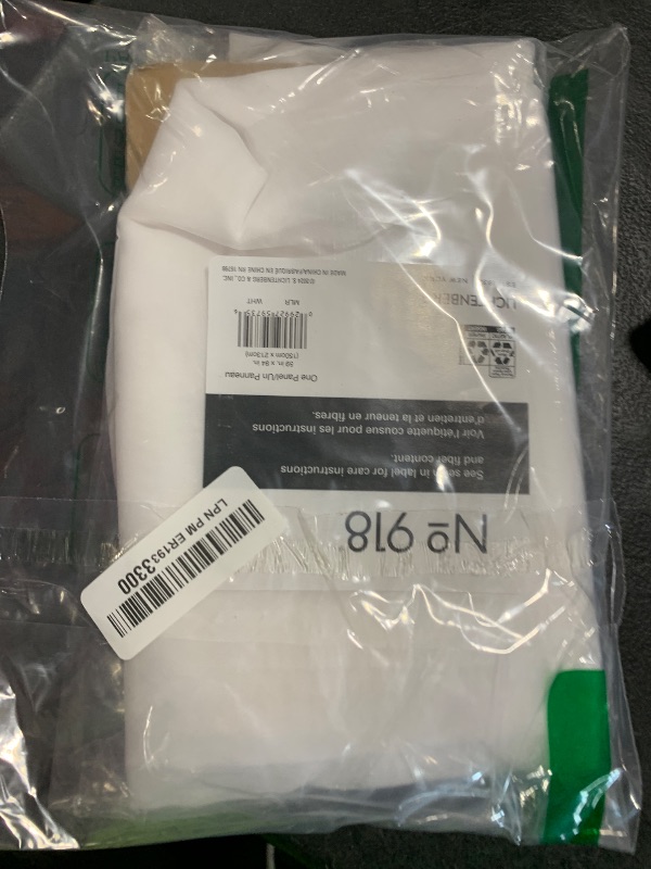 Photo 1 of No. 918 Mallory Sheer Voile Rod Pocket Curtain Panel, 59" x 84", White