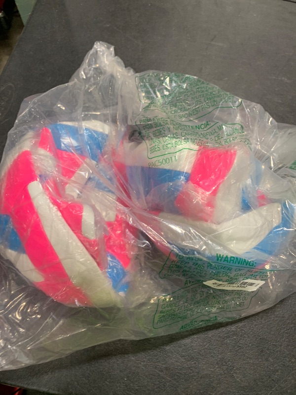 Photo 1 of ELKCIP 6 Pack Volleyballs Official Size 5, Soft Bulk Recreational Volley Balls with Pump and Net Bag for Indoor Outdoor Beach Pool Water Sand Game Training Match for Beginner Women, Pink