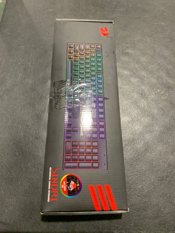 Photo 1 of Redragon Mechanical Gaming Keyboard Wired, 11 Programmable Backlit Modes, Hot-Swappable Red Switch, Anti-Ghosting, Double-Shot PBT Keycaps, Light Up Keyboard for PC Mac