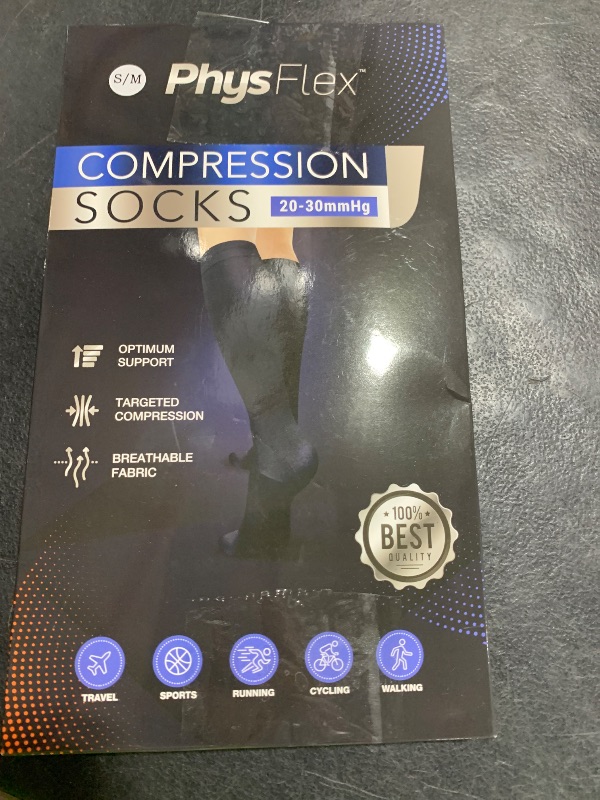 Photo 1 of Compression Socks for Women & Men (20-30 mmHg) Support for Travel, Nurses, Pregnancy, Shin Splints, Sports and Everyday Wear