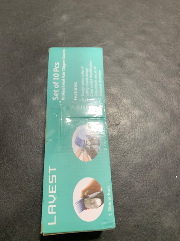 Photo 1 of 10 Professional Hair Clipper Guards Cutting Guides Compatible with Most Wahl Clippers with Organizer, Color Coded Clipper Combs Replacement - 1/16" to 1"