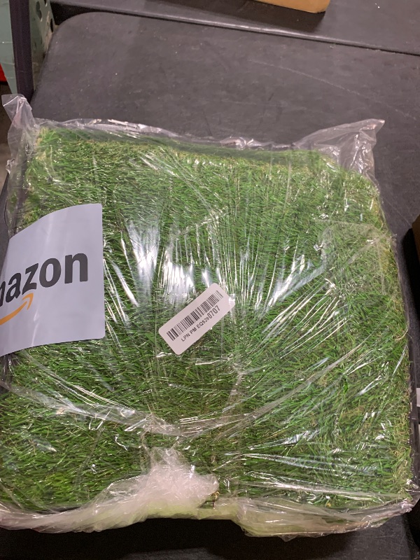 Photo 1 of Artificial Grass Tiles Interlocking Turf Squares Deck 9 Pack -12"x12" Indoor Outdoor Faux Grass Rug with Drainage Holes-Fake Grass Tiles Self-draining for Garden Lawn Landscape Balcony Decoration