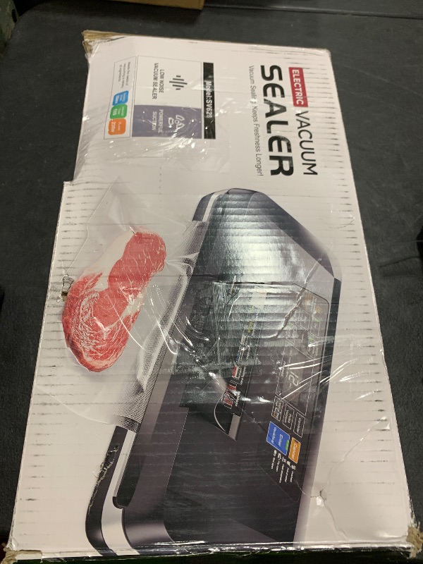 Photo 1 of 95kpa Vacuum Sealer Machine,Commercial Full Automatic Food Sealer,Powerful Sealing System with Double Heat Seal,Built-in Cutter&Bags Storage,1 Bag Rolls and 10 pcs Pre-cut Bags