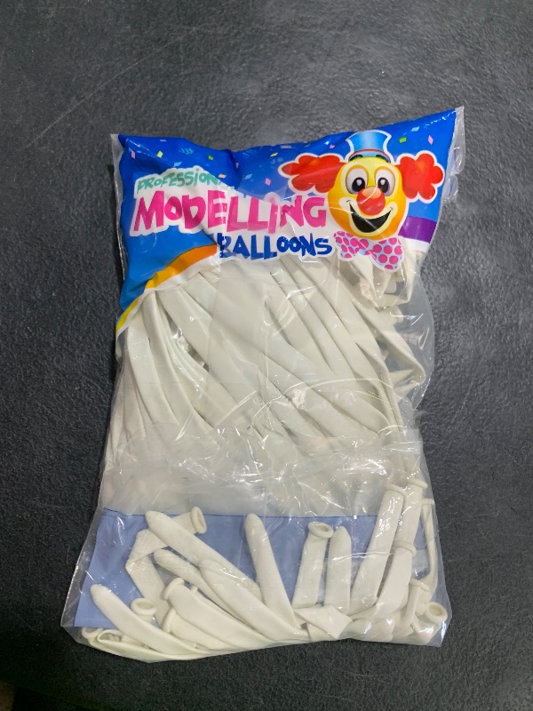 Photo 1 of 100Pcs 260 Balloons White Long Balloons for Balloon Garland Thickening Skinny Latex Twisting Balloon for Animals Modeling Christmas Birthday Wedding Party Decorations