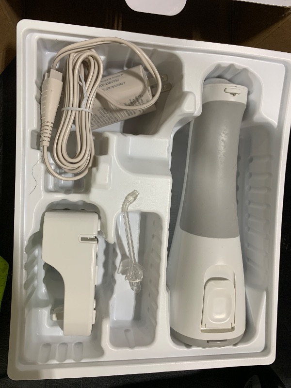 Photo 1 of Panasonic Professional Cordless Water Flosser for Dental, Bridge and Orthodontic Care, Portable Oral Irrigator with Ultrasonic Cleaning – EW1511W (White)