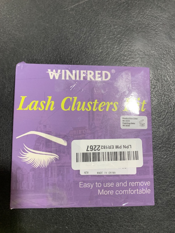 Photo 1 of Lash Extension Kit Lash Clusters Thick Individual Lashes 10-16mm Eyelashes Extension Kit 50D Wispy Mink Lash Kit Cluster Lashes with Lash Bond and Seal by Winifred