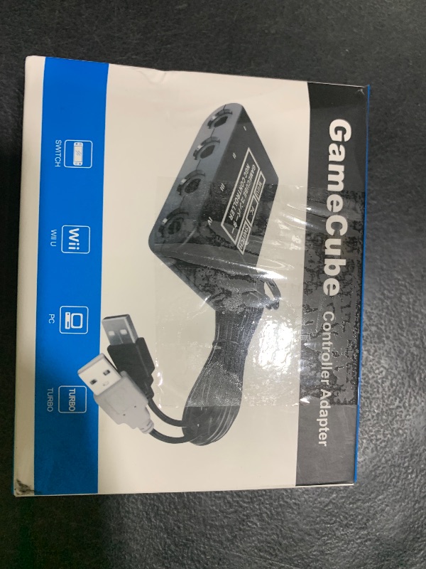 Photo 1 of pdobq Gamecube Controller Adapter for Nintendo Switch/Switch 2/ Switch OLED Gamecube Adapter, Super Smash Bros Choice for Wii u/Switch/PC USB, Support 4 Gamecube Controller and 180cm Long Data Cable