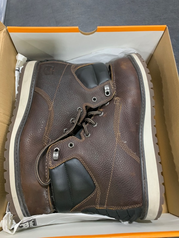 Photo 1 of Timberland PRO Men's Irvine Wedge 6 Inch Alloy Safety Toe Industrial Wedge Work Boot, Brown, 10.5M