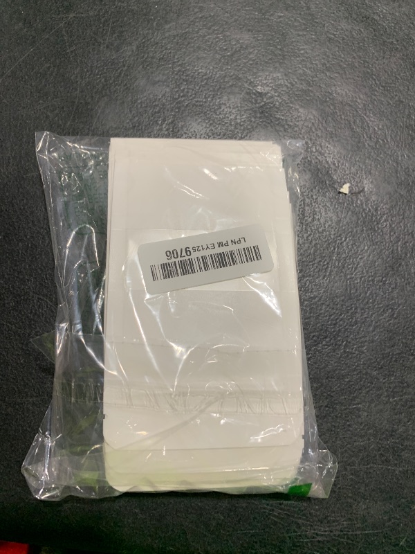 Photo 1 of 100 Pcs Resealable bags,3.5" x 5.5" Stand Up White Paper Bags with Matte Window, Zipper Food Storage Bags for Packaging Products, Reusable, Sealable