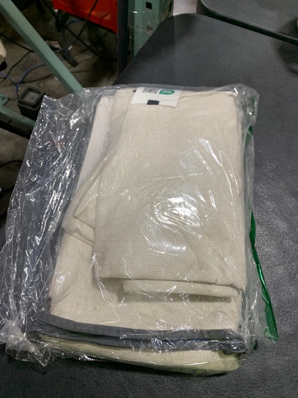 Photo 1 of 100% Blackout Shield Linen Blackout Curtains for Bedroom 84 Inches Long, Back Tab/Rod Pocket Living Room Drapes, Thermal Insulated Blackout Curtains 2 Panels Set, 50" W x 84" L, Cream