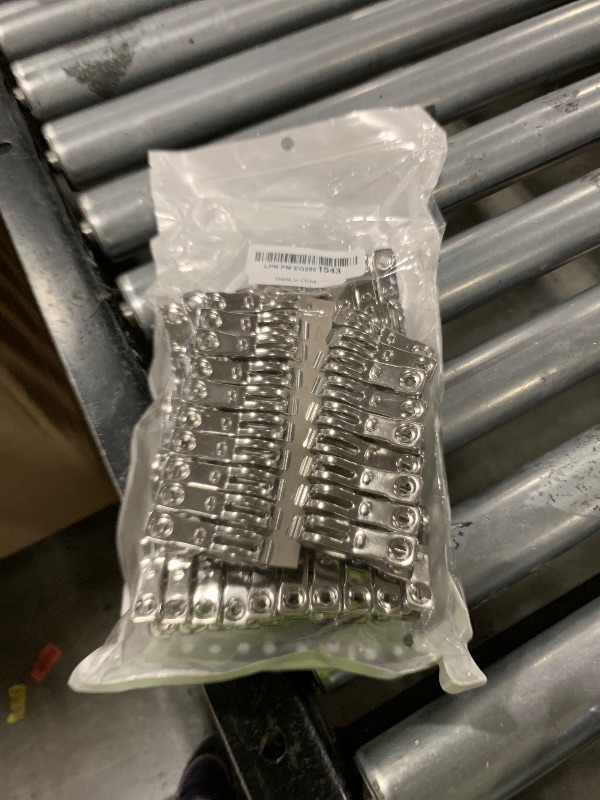 Photo 1 of 50 Pcs Garden Clips, 2.3 inch Greenhouse Clamps, Stainless Steel Greenhouse Clip for Netting, Heavy Duty Row Cover Clips with a Strong Grip for Shade Cloth or Plant Cover on Gardening Hoops karmiero
