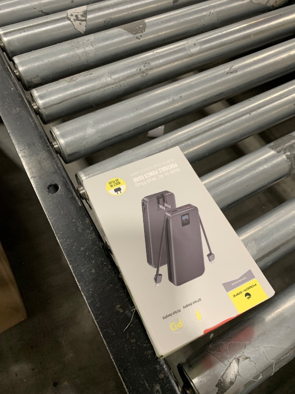 Photo 1 of Portable Charger Built-in Cables and AC Wall Plug, 12000mAh power Bank, USB C 22.5W Fast charging Phone Charger ,Compact Lightweight External Battery Pack for iPhones, iPad, Samsung?Tablets, etc.