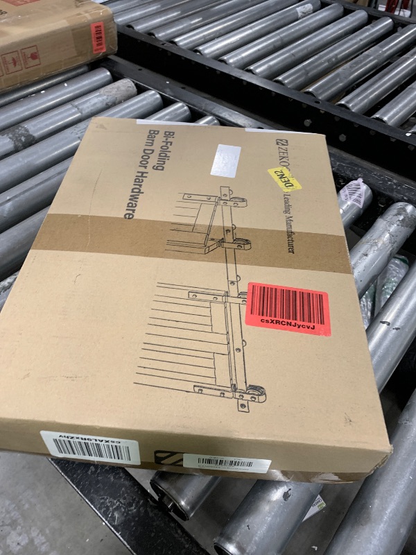 Photo 1 of ZEKOO Bifold Barn Door Hardware: 80 inch Bi Folding Door Hardware Kits for 76" Closet Doors - Easy Assembly Smoothly Quietly Bifold Doors Track Kit - J Shape Top/Side Mount Roller - Hardware Only