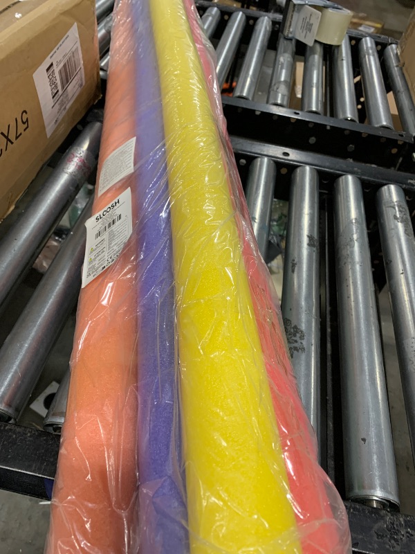 Photo 1 of SLOOSH Foam Pool Noodles-Multicolor Floating Foam Tube, 6 Pack 48 Inch Hollow Swim Noodles for Swimming Floating and Craft Projects,Multi-Purpose Swimming Pool Noodle Bulk Buoyancy