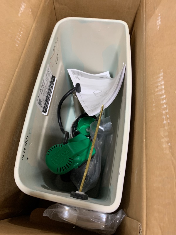 Photo 1 of TOTO Drake 1.28 GPF Toilet Tank with WASHLET+ Auto Flush Compatibility, Cotton White - ST776EA#01