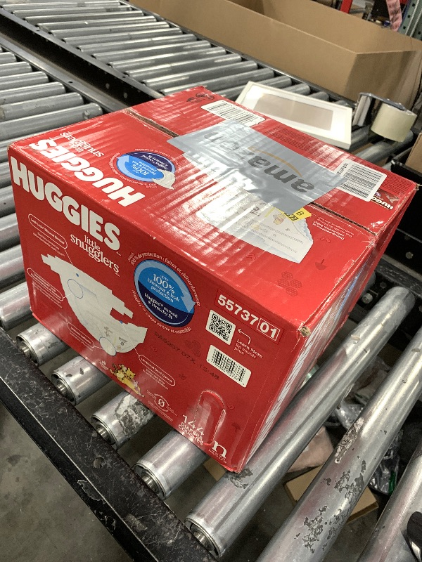 Photo 1 of Huggies Size Newborn Diapers, Little Snugglers Baby Diapers, Size Newborn (up to 10 lbs), 144 Count, Packaging May Vary