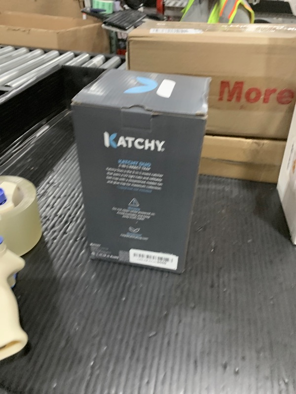 Photo 1 of Katchy Duo Indoor Insect Trap with Scent Pod - Fan Powered with UV Light - Fruit Fly Traps for Indoors - for Fruit Flies, Gnats, Mosquitoes, Moths (Black)