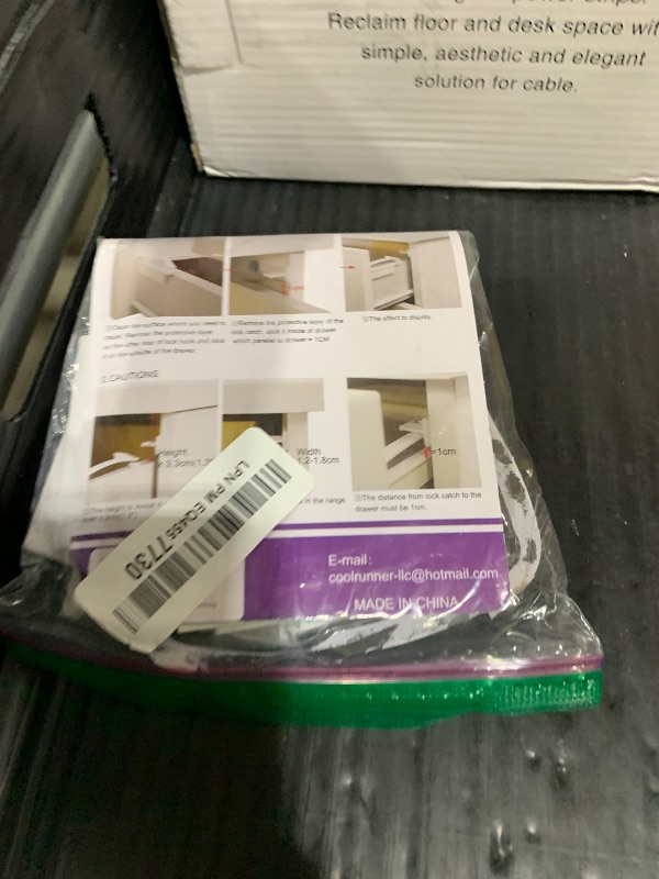 Photo 1 of Coolrunner Child Safety Drawer Locks, 8 Pack Safety Invisible Drawer Latches with Strong Adhesive for Baby Care,Only fit for Some Drawer, Please See Below Before Buying