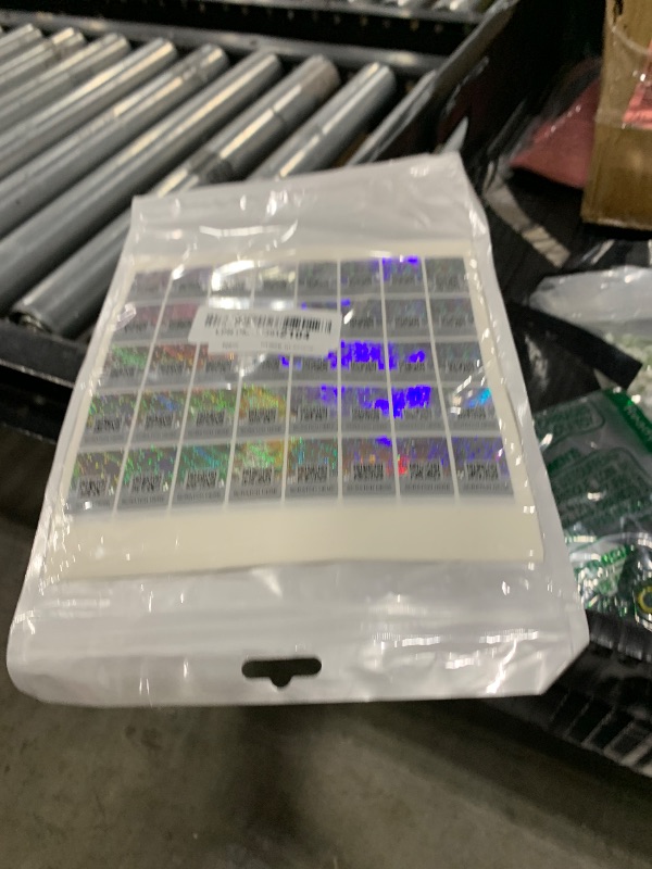 Photo 1 of Anti-Counterfeit Packaging Authentic Hologram Labels Silver QR Code Stickers Security Seals Genuine Tags Unique Random Serial Number 1X0.7 inch Holographic Stickers (480pcs)