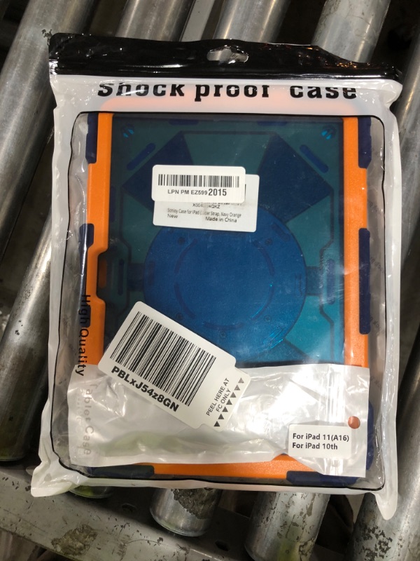 Photo 1 of Scnioy Case for iPad (A16) 11th Generation 11 Inch (2025) / iPad 10th Generation Case 10.9 Inch (2022) with 360° Rotating Stand Screen Protector Pen Holder Shoulder Strap, Navy Orange