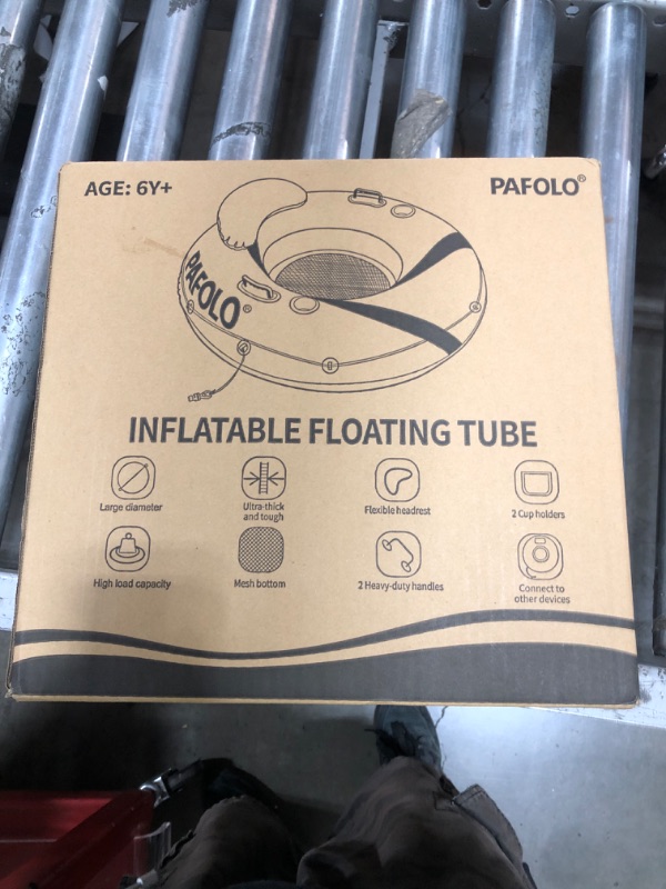 Photo 1 of River Tubes for Floating Heavy Duty, Pool Float Adult, 53" Inflatable Float Tube for Beach Lake Rafting, River Floats with Mesh Bottom