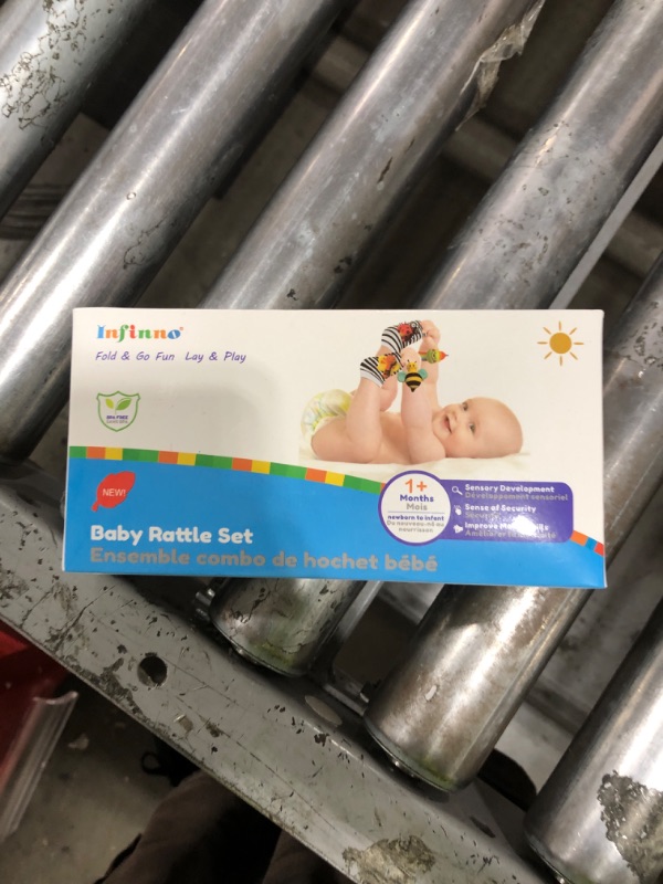 Photo 1 of Infinno Baby Wrist Rattle Socks and Foot Finder Set, Perfect Baby Toys for 0-12 Months Newborn Boys and Girls As Shower Gifts, Garden Bug Series