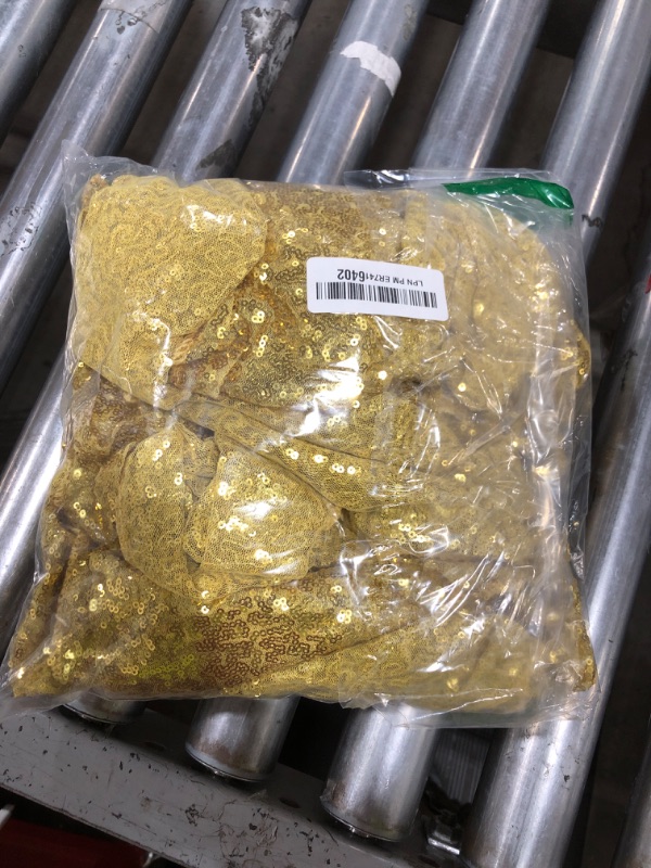 Photo 1 of Hahuho Gold Sequin Backdrop Curtain, 2PCS 2FTx8FT Glitter Backdrop Curtain for Parties, Christmas, Wedding, Party Decoration?2 Panels, 2FT x 8FT, Gold